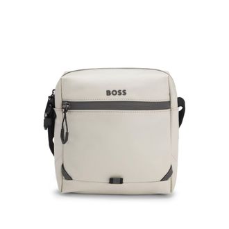 BOSS Reflective-detail reporter bag in faux leather