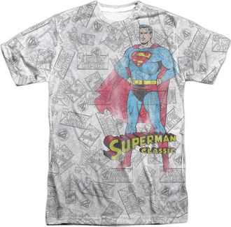 Gildan Superman Classic Short Sleeve Adult 100% Poly Crew Tee / T-Shirt