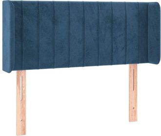 vidaXL Cabecero Con Led De Terciopelo Azul Oscuro 93x16x78/88 Cm Vidaxl