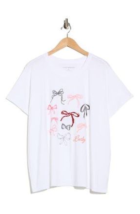 Lucky Brand Not Enough Bows Graphic T-Shirt in Bright White at Nordstrom Rack, Size 1 X