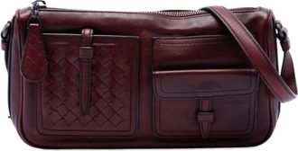 Bottega Veneta Pre-owned Bottega Veneta Intrecciato Trimmed Multi Pocket Leather Shoulder Bag Ladies EB8BJSLJZNBU3DRS