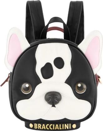Braccialini Bulldog Rugzak - Dames - Rugzakken - Veelkleurig - ONE Size - Leer - Tassen
