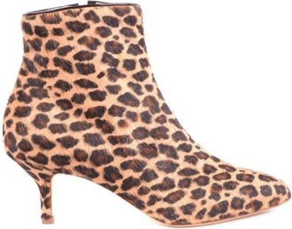 Polly Plume Multicolor Leopard Print Ankle Boots