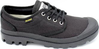 Palladium Canvas Veterschoen met Rubberen Zool - Heren - Veterschoenen - Zwart - 41 EU - Schoenen