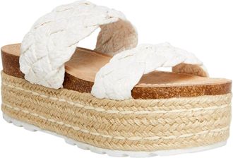 Madden Girl Womens Madden Girl Prettyy Women Sandals White Raffia PRETTYY-WHT