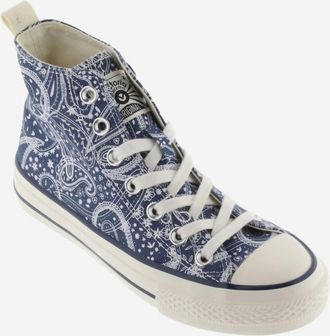 Victoria Womens Tribu Brillo Bandana Marino Canvas Sneakers In Blue