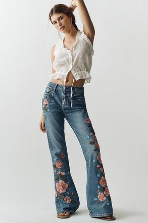 Free People Farrah Mid-Rise Flare Jeans