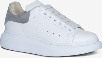 Alexander McQueen Glatt- und Wildledersneakers mit Meshfutter Oversize