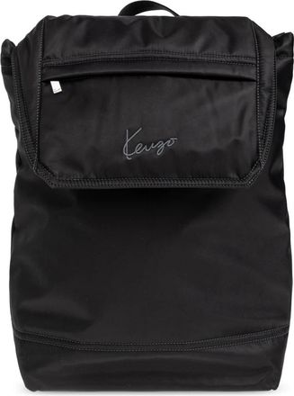 Kenzo Signature Rugzak - Heren - Rugzakken - Zwart - ONE Size - Nylon - Tassen