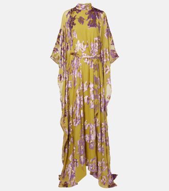 Taller Marmo Leonor floral fil coup&eacute; kaftan
