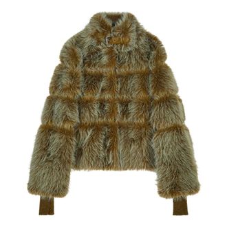 Patrizia Pepe Chaqueta Corta Esponjosa - Jackets - Mujer - Marr&oacute;n - S