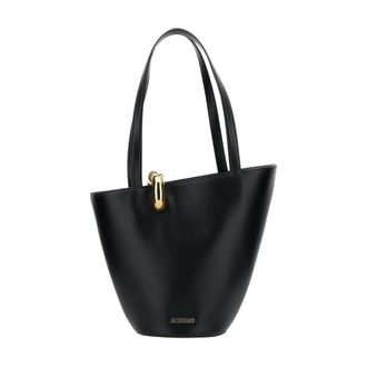 Jacquemus Shoulder Bags, female, Black, ONE SIZE, Medium Bambola