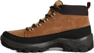 Napapijri Gele Leren Wandelschoenen - Heren - Veterlaarzen - Geel - 45 EU - Leer - Schoenen