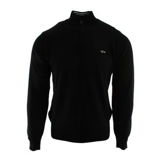 Paul & Shark Paul & Shark, Turtlenecks, male, Black, Size: L Turtleneck Sweater
