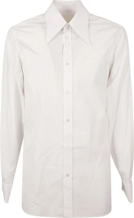 Maison Margiela Overhemd met lange mouwen - Heren - Zakelijke Overhemden - Wit - M - Overhemden