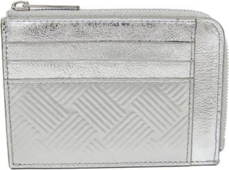 Bottega Veneta Pre-owned Leather Wallet - unisex - Vintage Accessoires - Grijs - ONE Size - Leer - Vintage