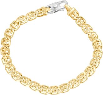 Pompeii3 Mens Designer Mariner Link 14k Gold (23gram) or Platinum (37gram) 7mm Bracelet 8.5