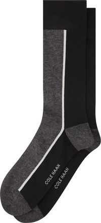 Cole Haan Colorblock Dress Socks in Black at Nordstrom