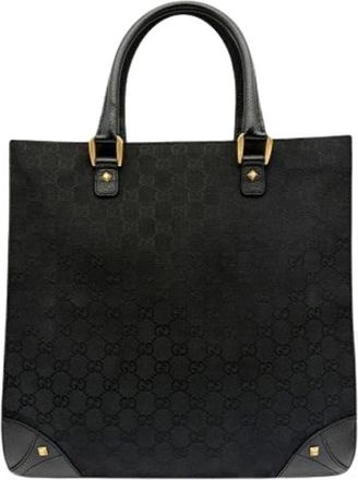 Gucci Pre-owned Tote Bag - Dames - Vintage Shopper - Zwart - ONE Size - Leer - Vintage