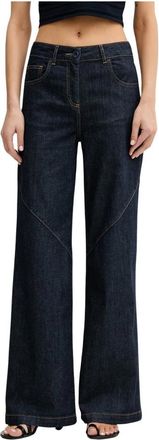 Blugirl Wide Leg Jeans - Dames - Loose Fit Jeans - Blauw - W28 - Katoen - Jeans
