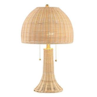 Jonathan Y Designs Joanie Bohemian Rustic Iron LED Table Lamp in Natural at Nordstrom