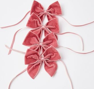 Mrs. Alice Velvet Napkin Bows in Pink at Nordstrom
