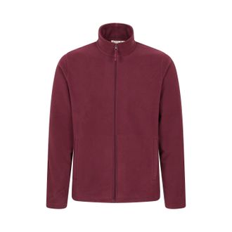 Mountain Warehouse Heren Raso Full Zip Fleece Top (Donkere Bourgogne)