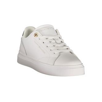 Tommy Hilfiger Lace-Up Leather Sneaker - White