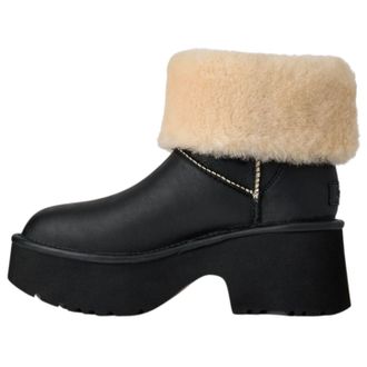 UGG (WMNS) UGG Esmee Leather Boot-Snow Black 1172590-BLK