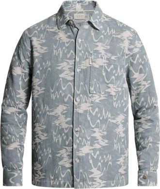 Cast Iron Lange Mouw Shirt Jacquard 2 Kleuren - Heren - Overhemden - Veelkleurig - Maat: XL Katoen