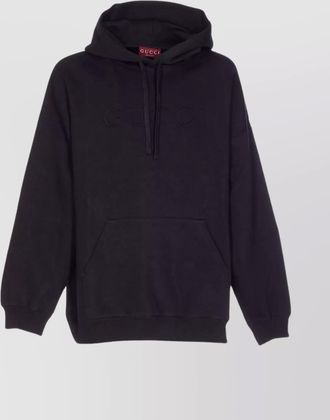 Gucci relaxed fit hoodie with drawstring and pocket