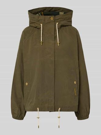 Barbour Regular Fit Funktionsjacke aus Baumwoll-Mix Modell HAWKRIDGE in Oliv, Gr&ouml;&szlig;e 34