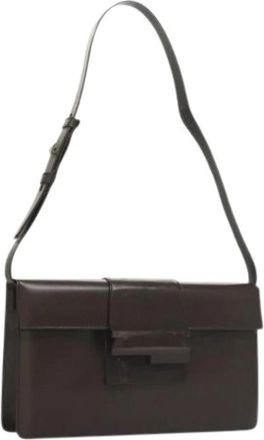 Ferragamo Pre-owned Schoudertas - Dames - Vintage Schoudertas - Bruin - ONE Size - Leer - Vintage