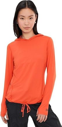 Mountain Hardwear Crater Laketm Long Sleeve Hoody Womens Sweatshirt Aspect : XS, Jersey/Polyester/Elastane