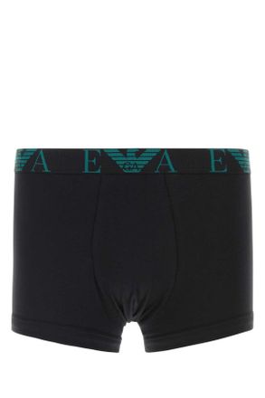 Emporio Armani Black Stretch Cotton Boxer Set