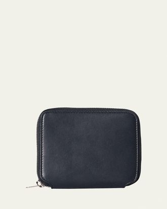 The Row Mens Small Leather Zip Wallet