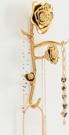 Anthropologie Brass Rose Jewelry Rack