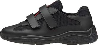Prada (WMNS) PRADA Sport Leather Sneakers Black 1E796I_6GW_F0002