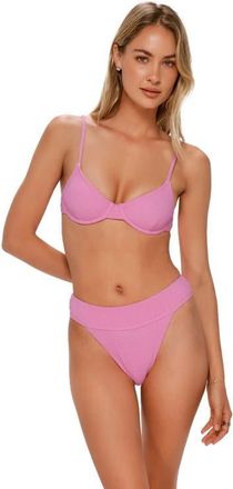 Swim Systems Byron High Waist Bikini Swim Bottoms in Cotton Candy Scrunch at Nordstrom, Size X-Small