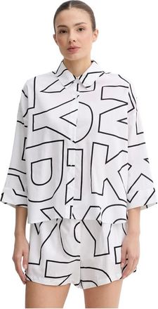 DKNY Dkny, Dames, Nachtkleding & Lounge, Wit, Maat: XS Viscose
