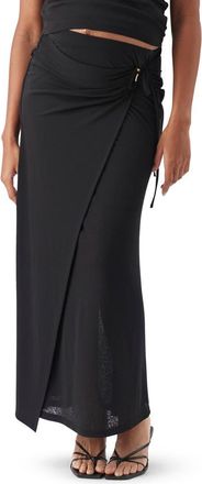 Ripe Rhi Mock Wrap Skirt in Black at Nordstrom, Size Medium Au