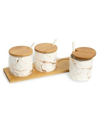 Alice Pazkus Porcelain Relish Dish With Design