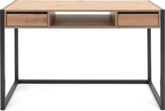 Concept Usine Escritorio industrial de madera y negro