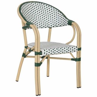 Wanderlust Deco Silla de rat&aacute;n sint&eacute;tico verde 56x60x85cm