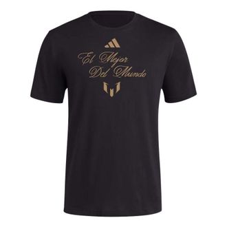 adidas El Mejor Del Mundo Messi T-shirt Asia Sizing Black JC7596