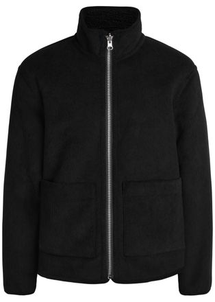Wax London Killick Reversible Corduroy and Faux fur Jacket - Black - Xxl