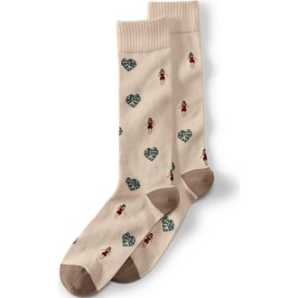 Lands End Novelty Crew Socks in Hula at Nordstrom