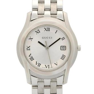 Gucci Pre-owned 5500M Polshorloge - Heren - Pre-owned - Grijs - Maat: ONE Size