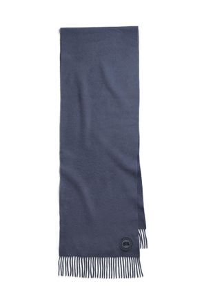 Canada Goose Wool Cashmere Blend Fringe Scarf
