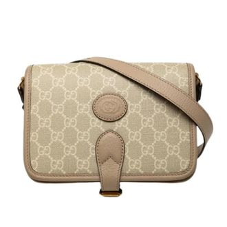 Gucci Pre-owned Crossbody Bag - Dames - Pre-owned - Beige - Maat: ONE Size Leer